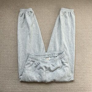 Grey TNA terry fleece mega fit sweatpants